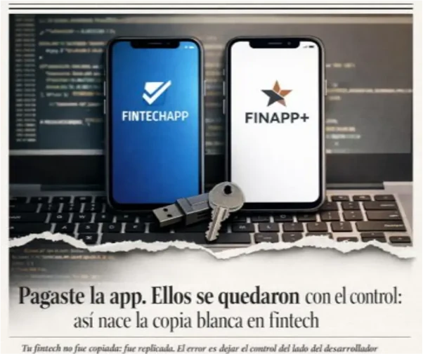 Pagaste la APP. Ellos se quedaron con el control: Así nace la copia blanca en FINTECH