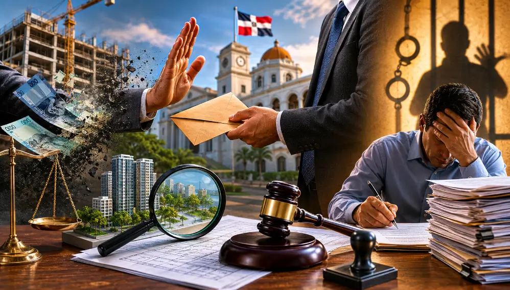 Infographic on legal consequences of informal reduction of municipal fees in the Dominican Republic