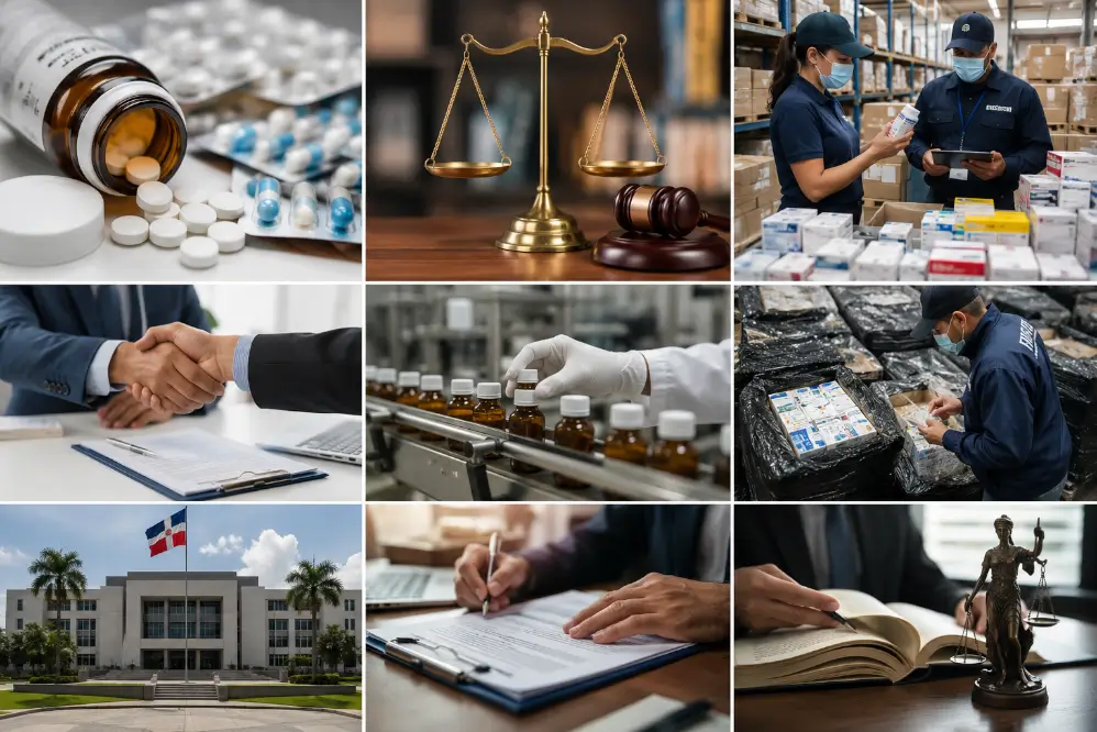 Medicamentos ilegales decomisados y defensa de marca farmacéutica en República Dominicana